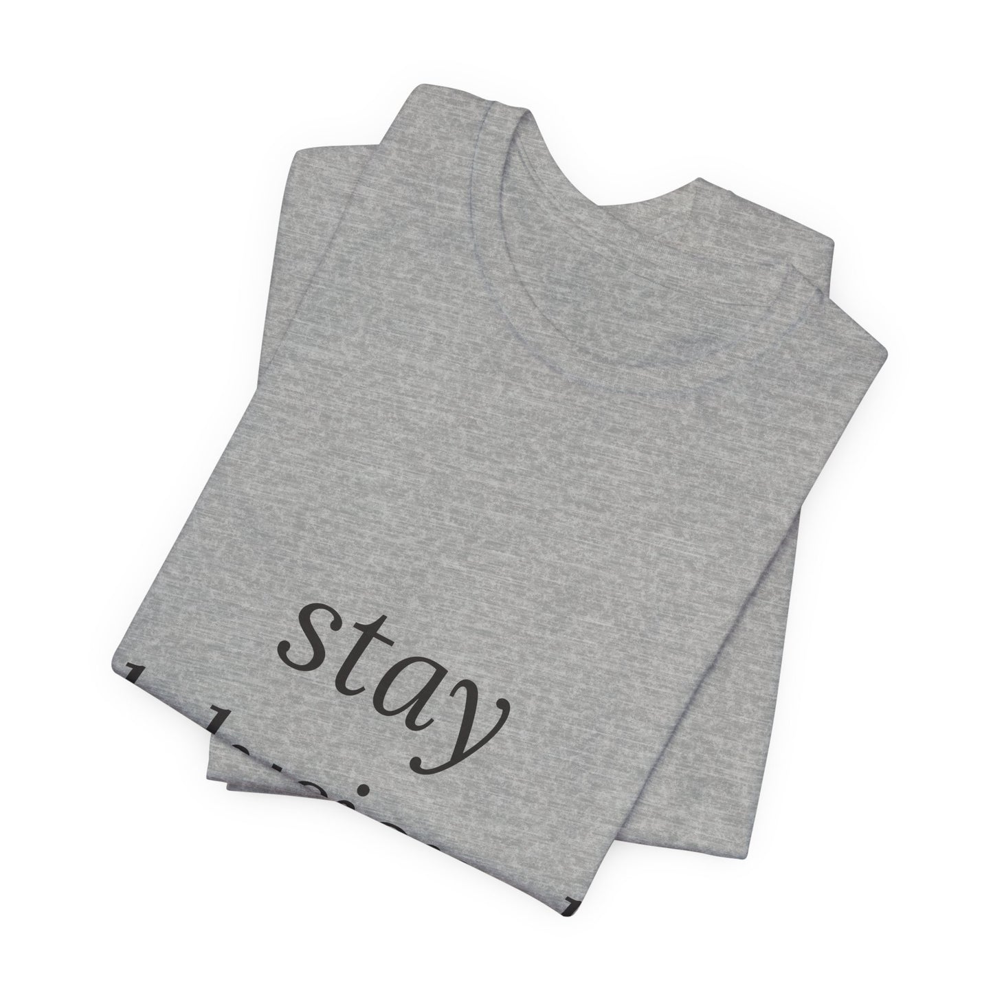 Stay Delusional — Ironic Serif Tee