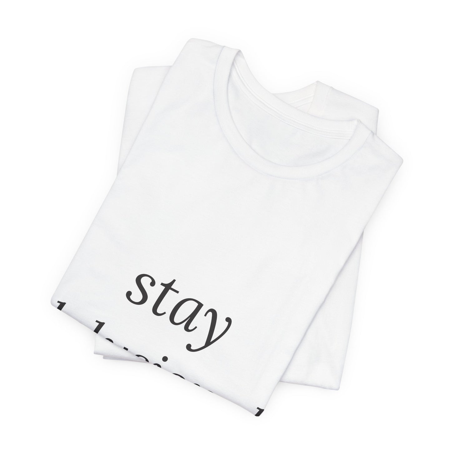 Stay Delusional — Ironic Serif Tee