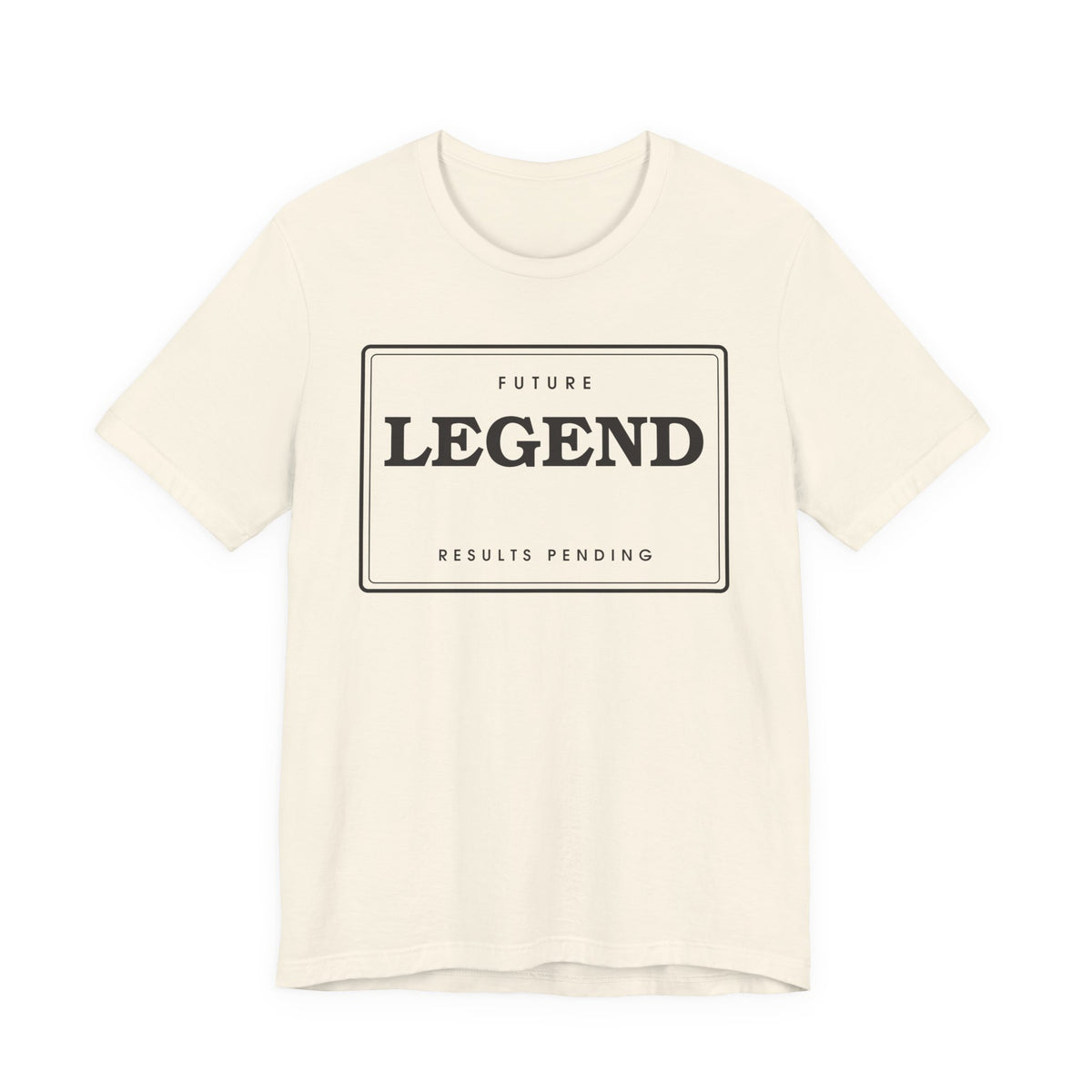 Future Legend (Results Pending) — Badge Tee