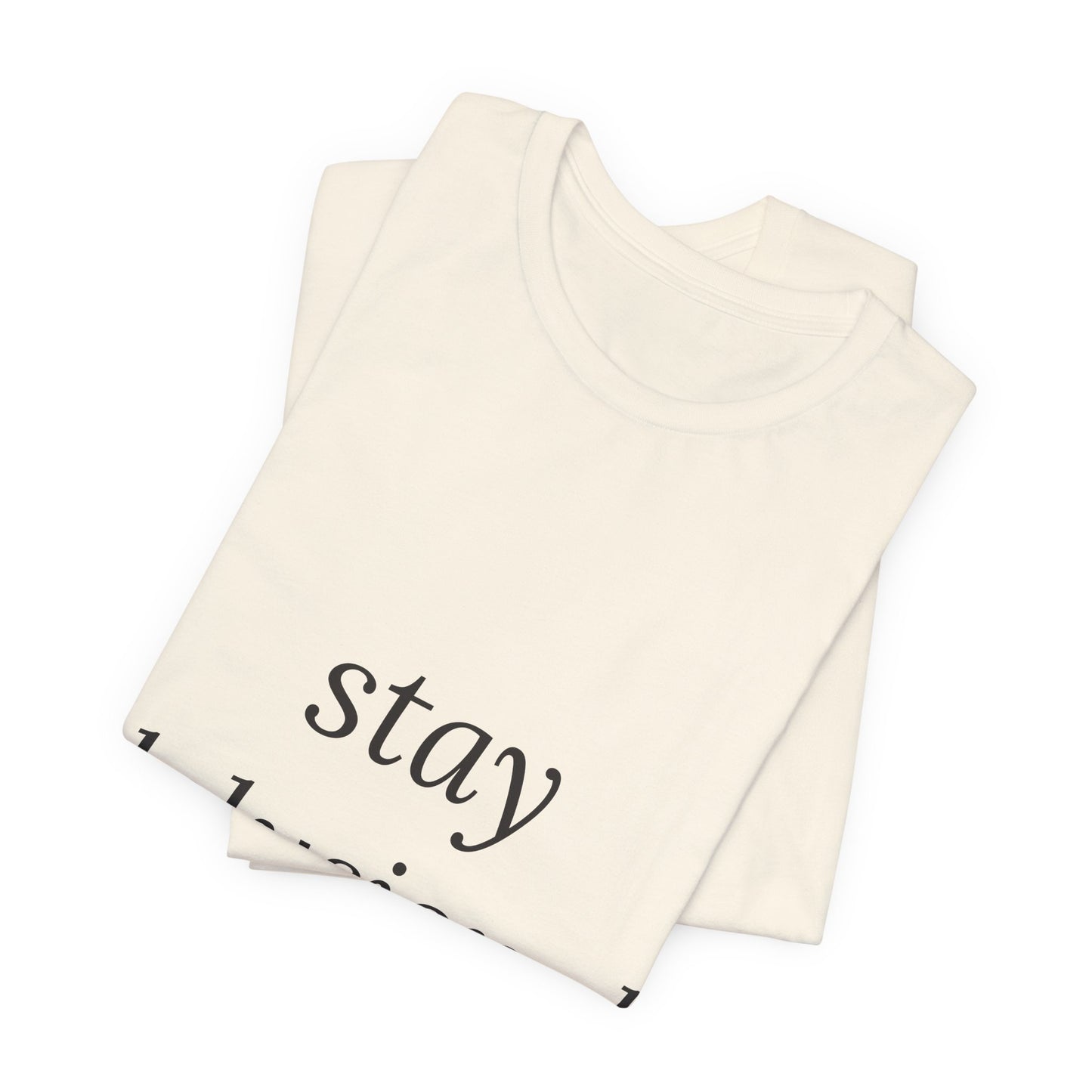 Stay Delusional — Ironic Serif Tee