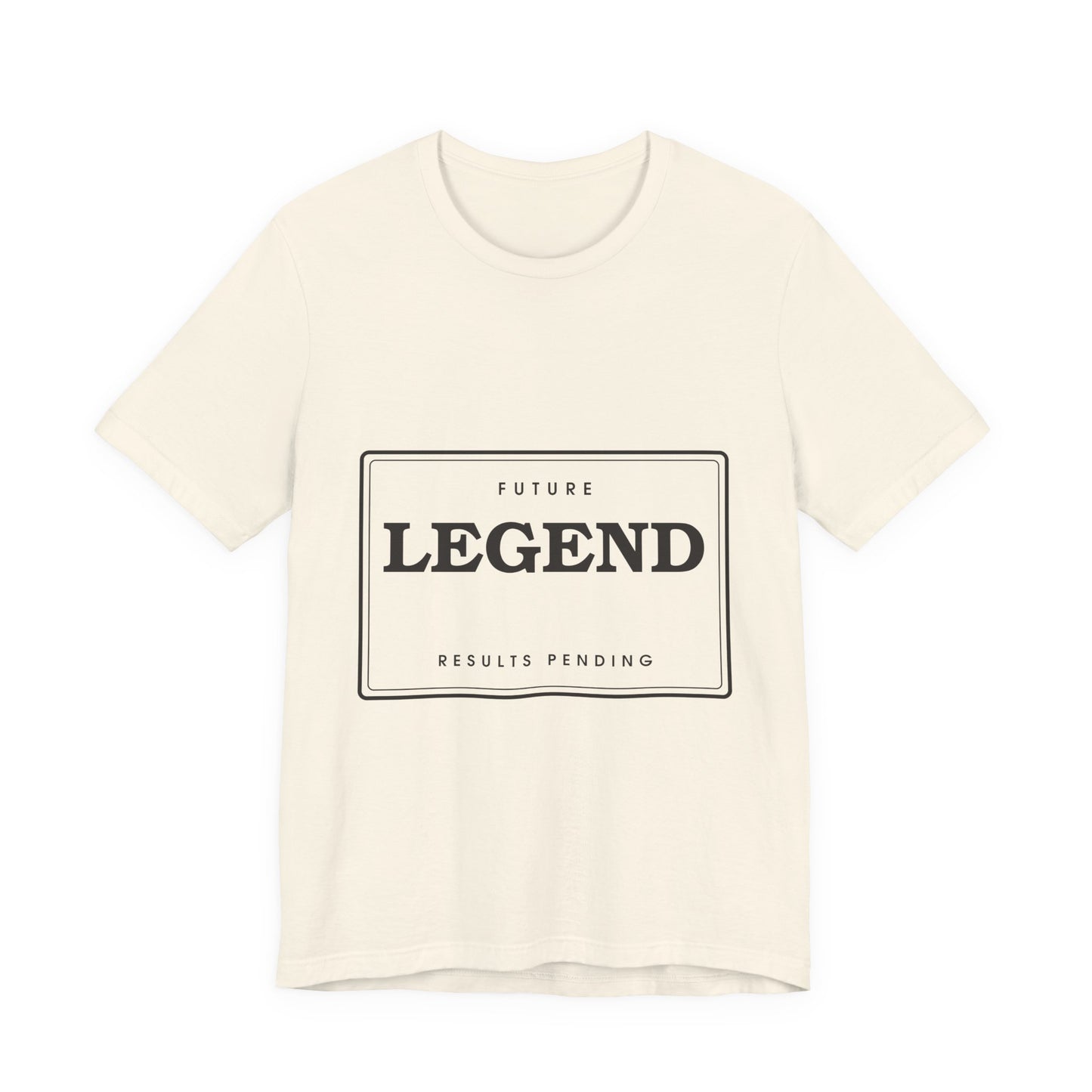 Future Legend (Results Pending) — Badge Tee